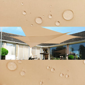 Qozy Waterproof canopy shade sail patio pool garden UV Square Rectangle Sand